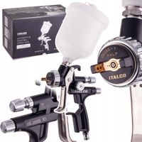 2X Pistolet lakierniczy ITALCO GLOSS X1 HVLP dysza 1,3mm do Malowania 600ml