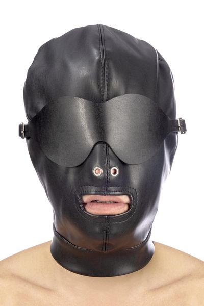 Pu Fetish Mouth Hood zdjęcie 1