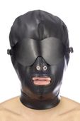 Pu Fetish Mouth Hood