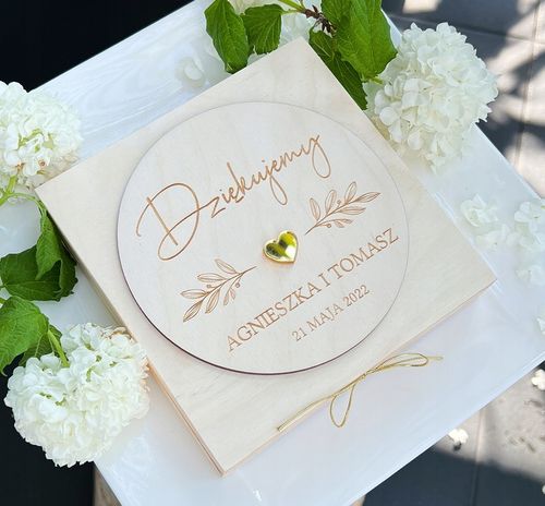 PODZIĘKOWANIE dla RODZICÓW ślub WESELE pudełko na Arena.pl