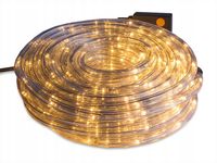 WĄŻ ŚWIETLNY 480 LED LAMPKI CHOINKOWE ZEWNĘTRZNY GIRLANDA 20m CIEPŁY BIAŁY