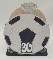 karafka PIŁKA + kieliszki 30 urodziny