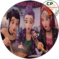 Opłatek waflowy na tort - K-Pop Demon Hunters - Przygody Huntrix