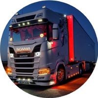 Opłatek na tort Urodziny Tir Scania Volvo Mercedes DAF Ciągnik Siodłowy