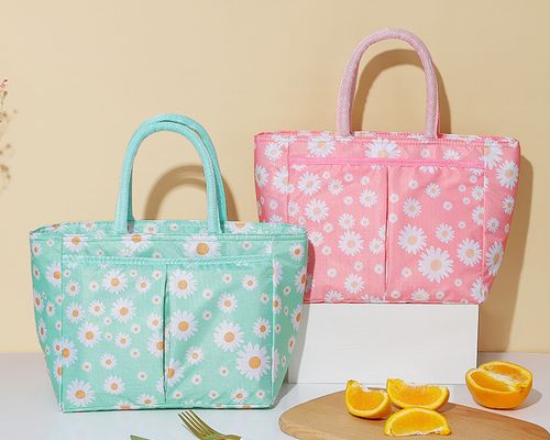 Torba Termiczna Izolacyjna Na Drugie Śniadanie Lunch Stokrotka Różowa na Arena.pl