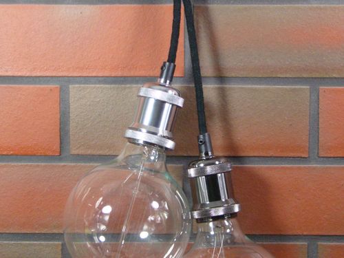 OPRAWKA E27 OSŁONKA DEKORACYJNA METALOWA RETRO CHROM CZARNY na Arena.pl