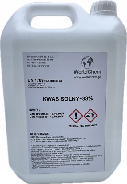 KWAS SOLNY 32- 33% ODRDZEWIACZ 5L zdjęcie 1