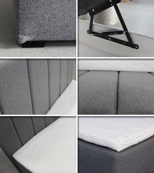 Kontynentalne łóżko, pojemnik i materac + topper, bonell, STAR MINI 120 zdjęcie 8