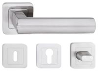 KLAMKA DRZWIOWA VIVA NIKIEL SATYNA KOMPLET ROZET