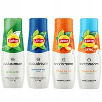 2 x 4X KONCENTRAT SYROP SODASTREAM LIPTON GREEN ICE TEA 440ML DO SATURATORA