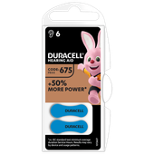 Baterie do aparatów słuchowych Duracell Hearing Aid 675 opakowanie 6 szt.