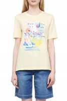 Gerry Weber Koszulka z naturalnej bawełny z nadrukiem rozm 34