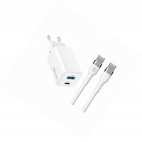 Szybka ładowarka GaN 45W 2 wejścia USB i USB-C z kablem do Oppo A16