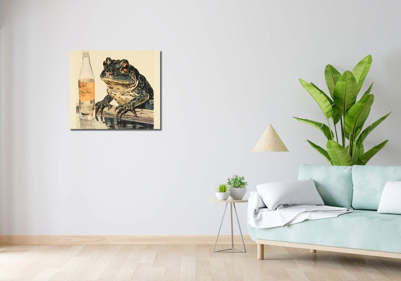 Obraz 70x60cm Refleksje Błotniaka zdjęcie 2