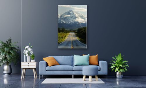 OBRAZ NA PŁÓTNIE 030 Droga i góry 30x40cm na Arena.pl