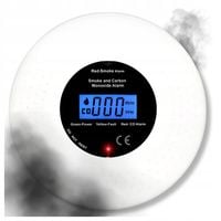 CZUJNIK CZADU DYMU TLENKU WĘGLA 2W1 CERTYFIKOWANY BEZPRZEWODOWY GŁOŚNY 85dB