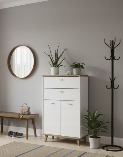 Szafka komoda biała nowoczesna HOMIT stylowa biała 96cm na Arena.pl