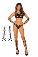 Sexy Czarna Uprząż na Ręce Armanes Obsessive One Size (uniwersalny)