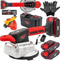 PRZYSSAWKA WIBRACYJNA DO PŁYTEK 100KG WIBRATOR DO POZIOMOWANIA 2x2AH 21V