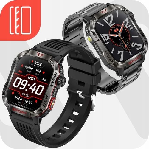 SMARTWATCH MĘSKI MILITARNY ZEGAREK POLSKIE MENU ROZMOWY 600 MAH SMART WATCH na Arena.pl