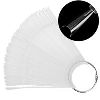 Wzornik próbnik odwrócony szpic na kole do żeli lakierów hybryd 50 szt