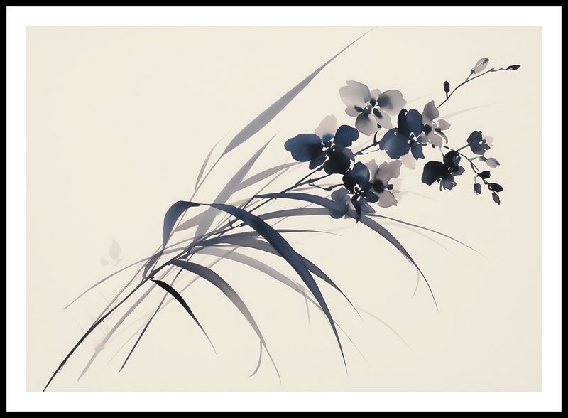 Plakat 84x59,5cm Orchidea w Sepii zdjęcie 3