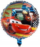 BALON FOLIOWY AURA CARS KÓŁKO DEKORACJA URODZINOWA NA PRZYJĘCIE 3D