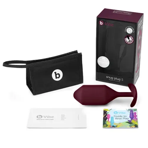 plug analny - b-vibe snug plug 5 dark red na Arena.pl
