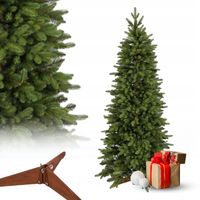 CHOINKA SZTUCZNA ŚWIĄTECZNA ŚWIERK KANADYJSKI SLIM WĄSKA 180cm GĘSTA STOJAK
