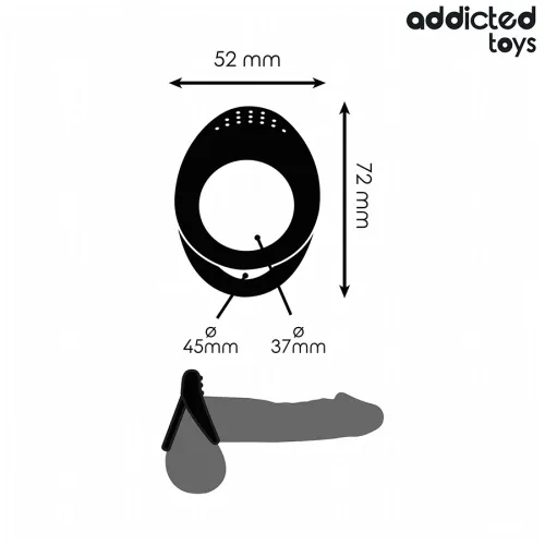 addicted toys double ring teksturowany system stabilizujący 72 mm na Arena.pl