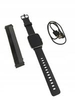 Smartwatch Zegarek Veryfit IDW28 czarny fitness IP68 + dodatkowy pasek