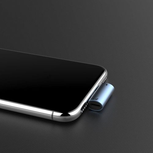 Adapter Audio Baseus L46 Lightning do 2x Lightning (niebieski) na Arena.pl