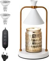 Elektryczny podgrzewacz świec TETSMG z timerem i ściemniaczem Biały