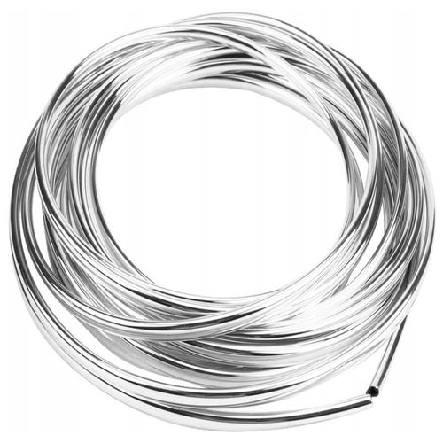 LISTWA OZDOBNA TAŚMA CHROM NA GRILL RANT DRZWI OSŁONA KRAWĘDZI SREBRNA 5 M na Arena.pl