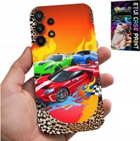 ETUI DO SAMSUNG GALAXY A32 4G - DLA DZIECI, SAMOCHODY WYŚCIGOWE + SZKŁO