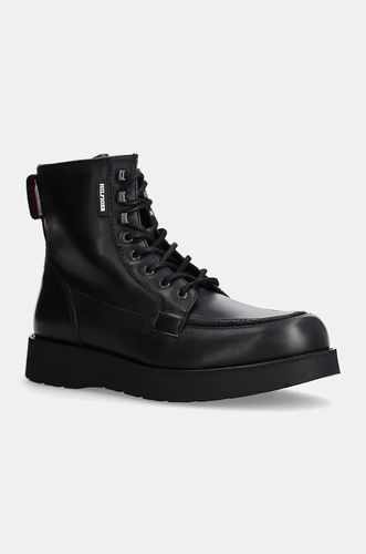 Tommy Hilfiger buty skórzane TH AMERICAN PREM CHECK LTH BOOT R41 na Arena.pl