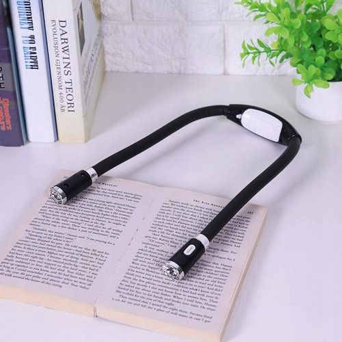 LAMPKA LED NA SZYJĘ DO CZYTANIA KSIĄŻEK NOCNA LATARKA 3 TRYBY ŚWIECENIA na Arena.pl