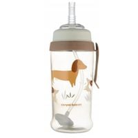 CANPOL BIDON BUTELKA KUBEK 350ML Z SILIKONOWA SŁOMKĄ RURKĄ