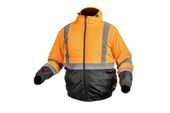 Oker Kurtka Robocza Zimowa Ostrzegawcza Ocieplana Bomber  Pomarańczowa - L