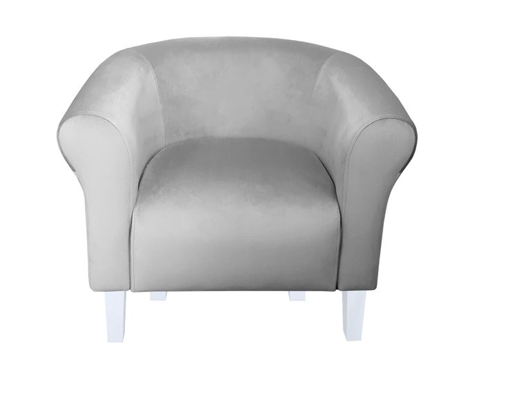 Fotel Milo nogi białe szary MG17 zdjęcie 2