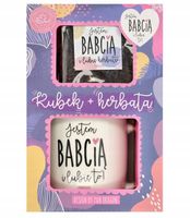 KUBEK DLA BABCI HERBATA PREZENT urodziny imieniny