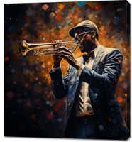 Obraz 90x100cm Symfonia na Trąbce