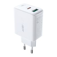 ładowarka sieciowa usb-c usb 32w pps pd qc 3.0 afc fcp biały