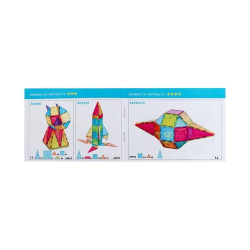 WOOPIE Magnetyczne Klocki Konstrukcyjne Montessori 3D na Arena.pl