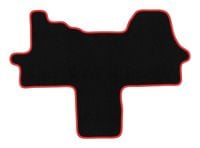 Dywaniki welurowe CARLUX-RED do Peugeot Boxer III 2014- czarne/czerwone