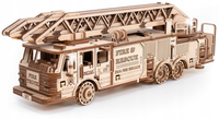 DREWNIANE PUZZLE 3D WÓZ STRAŻACKI ZESTAW DO ZŁOŻENIA DIY