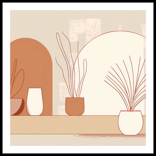 Plakat 80x80cm Widok Roślin na Arena.pl