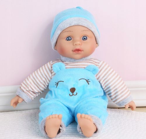 SMILY PLAY Lalka bobas jak żywa interaktywna miękka mówi śpiewa ubranko 32 na Arena.pl