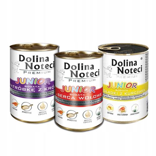 DOLINA NOTECI Premium JUNIOR Mix smaków 12x 400g na Arena.pl