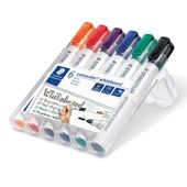 markery suchościeralne do tablic okrągłe 6 kolorów etui v1 staedtler